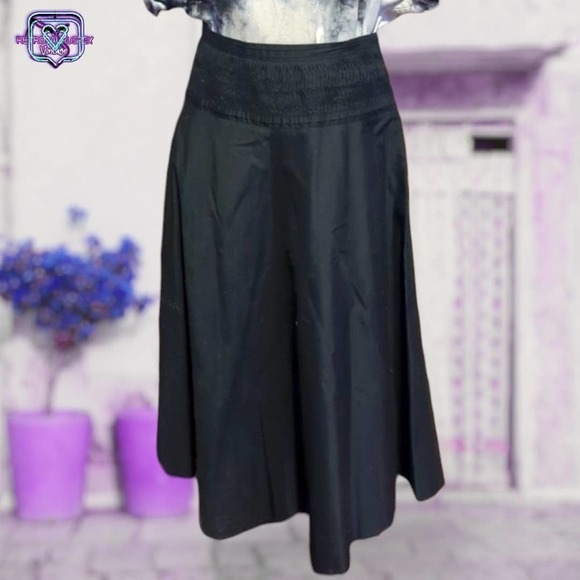 VINTAGE Ralph Lauren Lolita Black Dirndl Circle Skirt, 6P - Picture 2 of 5